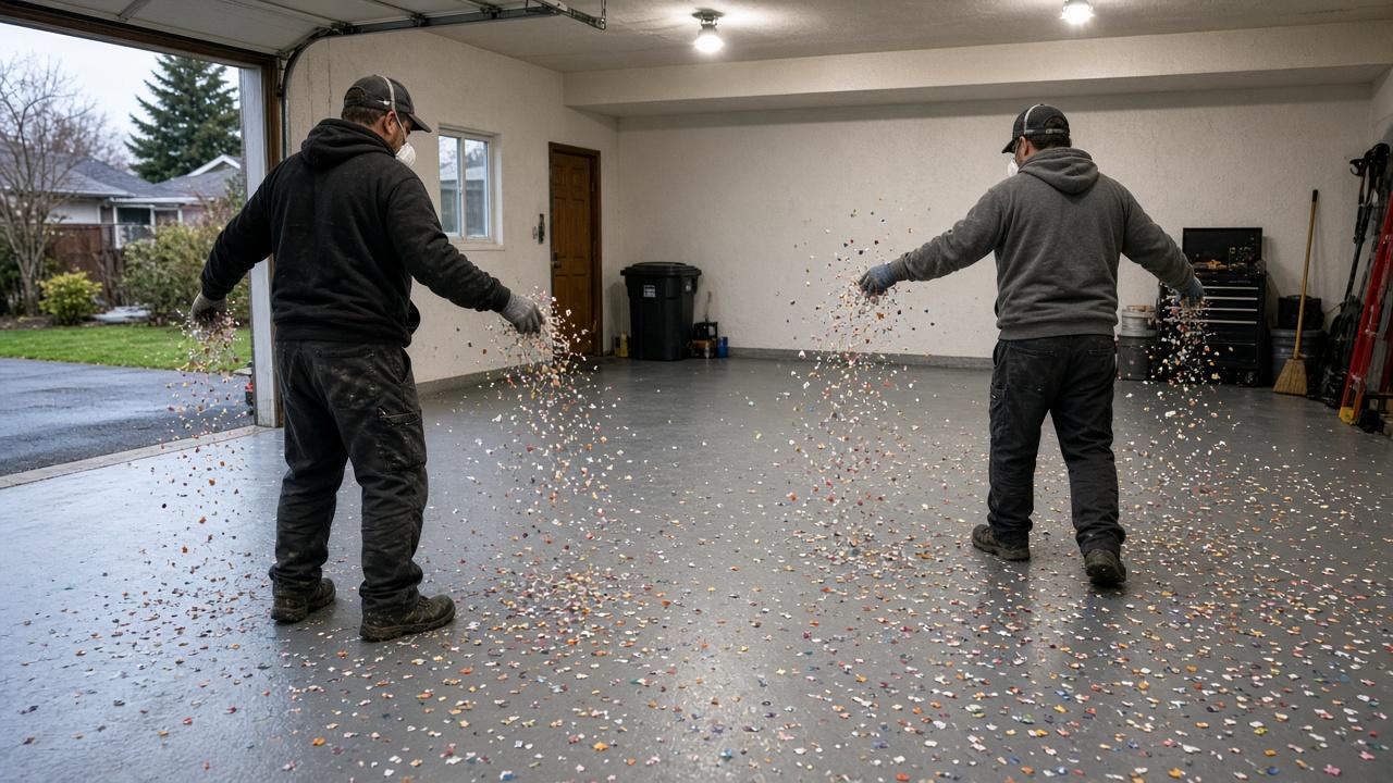 Epoxy Flake Flooring Kelowna